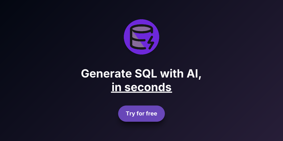 Text2SQL.ai homepage