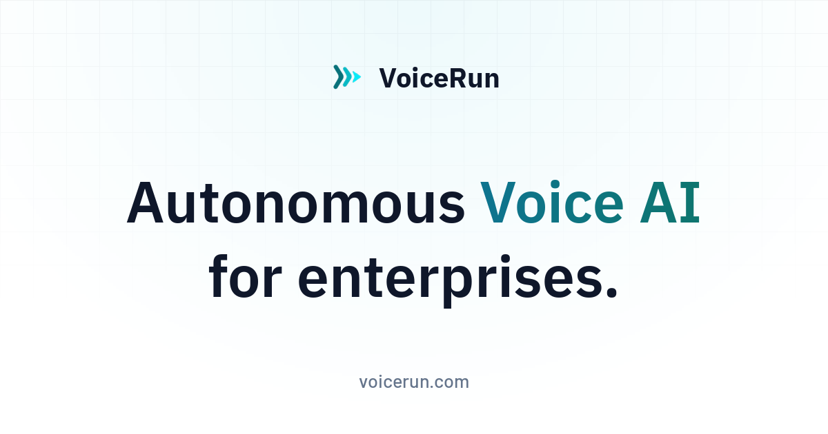 VoiceRun homepage
