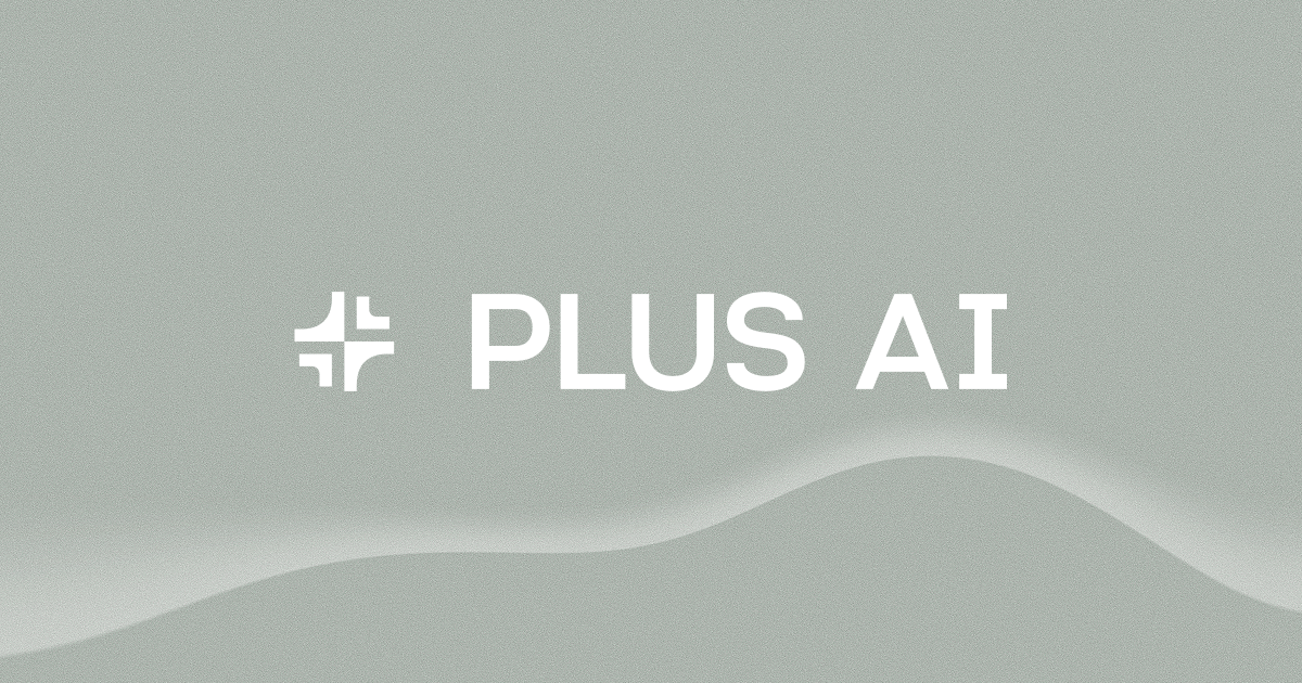 Plus AI homepage