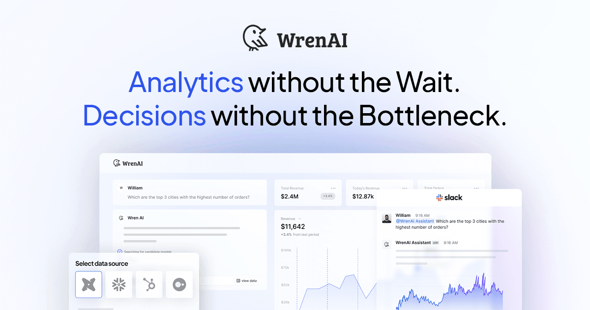 WrenAI homepage