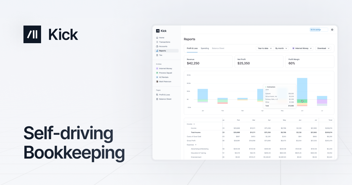 Kick homepage