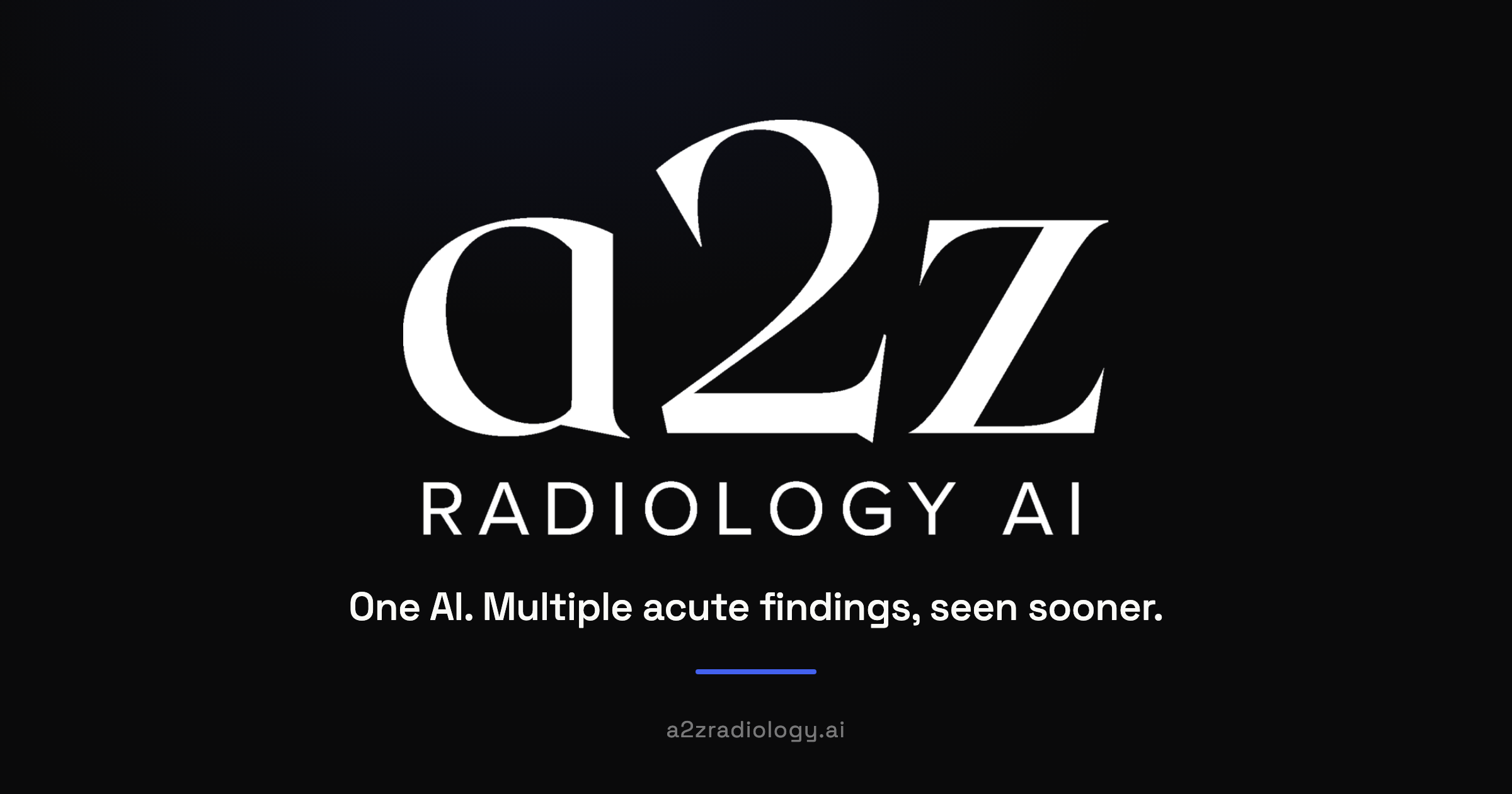 a2z Radiology AI homepage