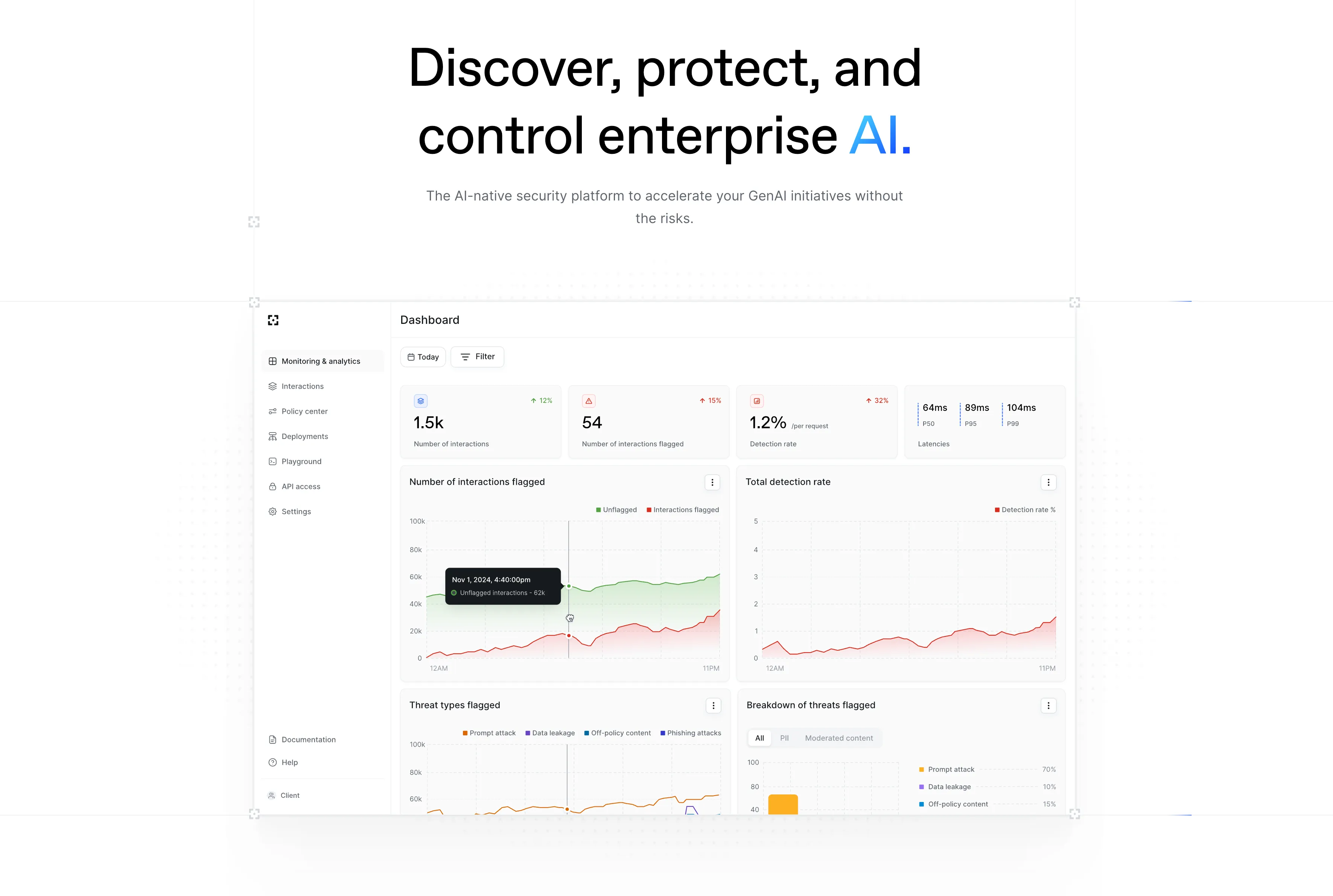 Lakera AI Guardrails homepage