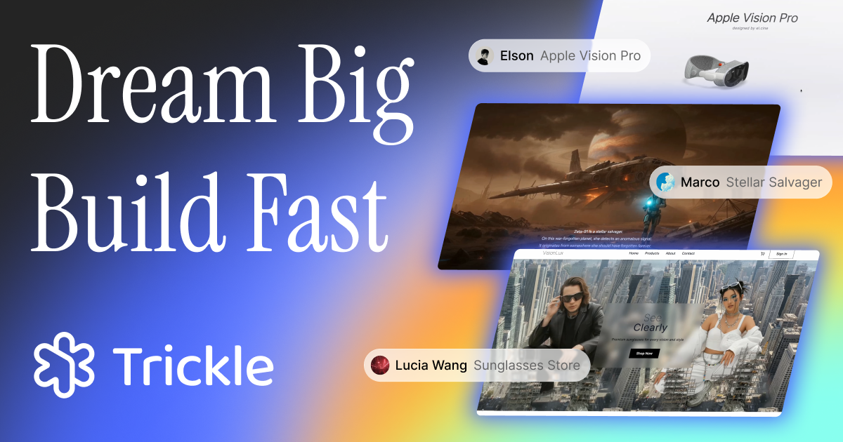 Trickle Magic Canvas homepage
