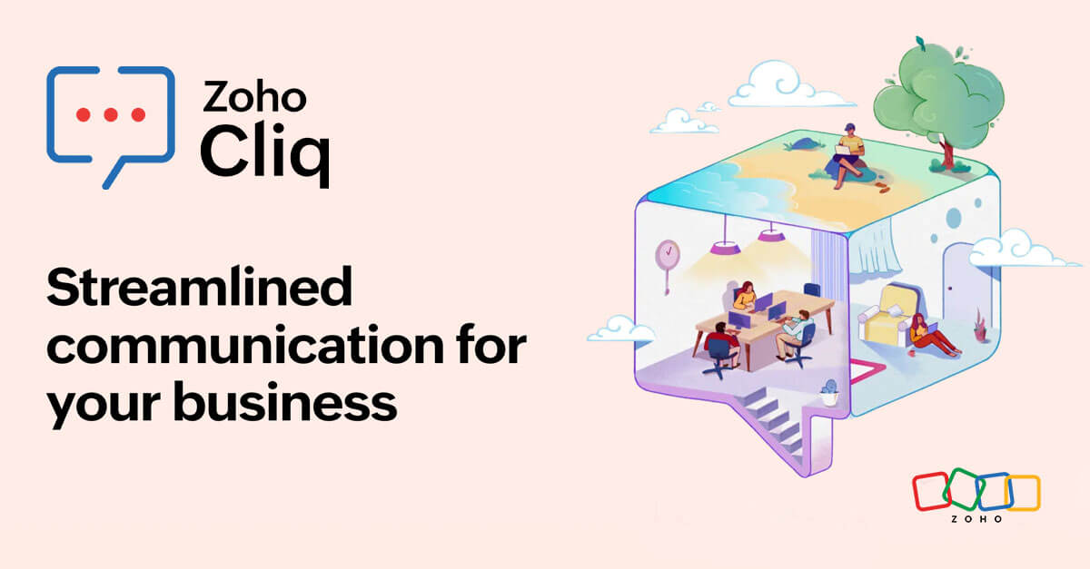 Zoho Cliq homepage