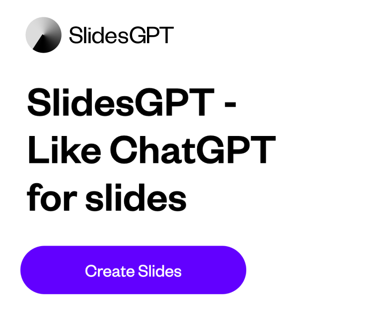 SlidesGPT homepage