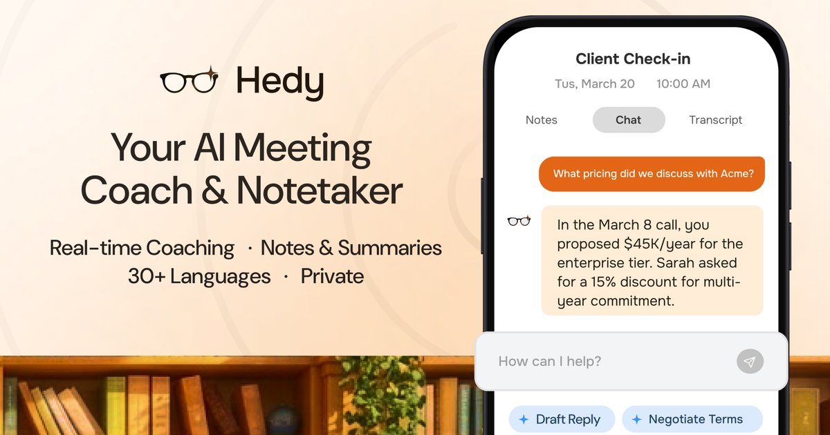 Hedy homepage