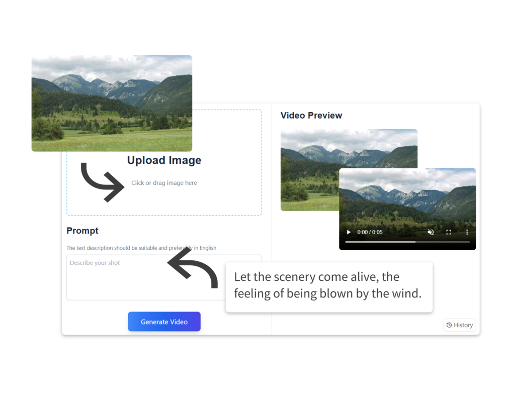 Image to Video AI homepage