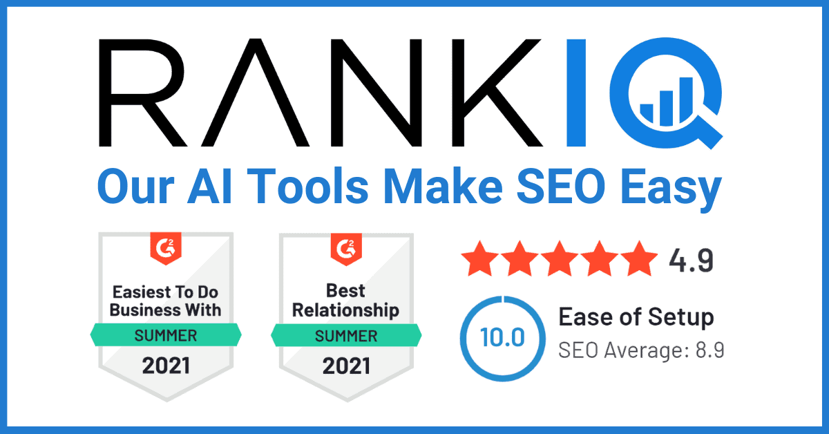 RankIQ homepage