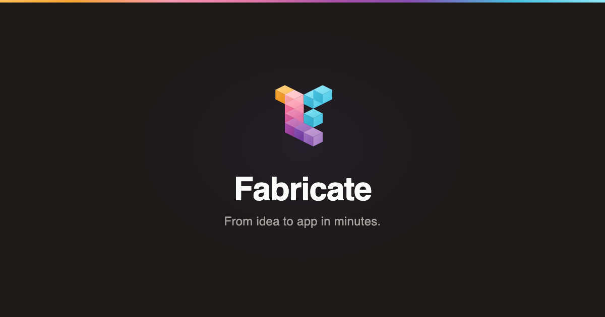 Fabricate homepage