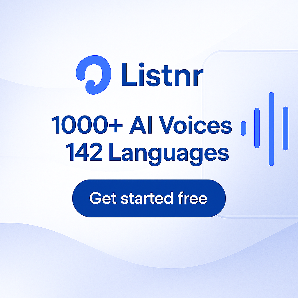 Listnr homepage
