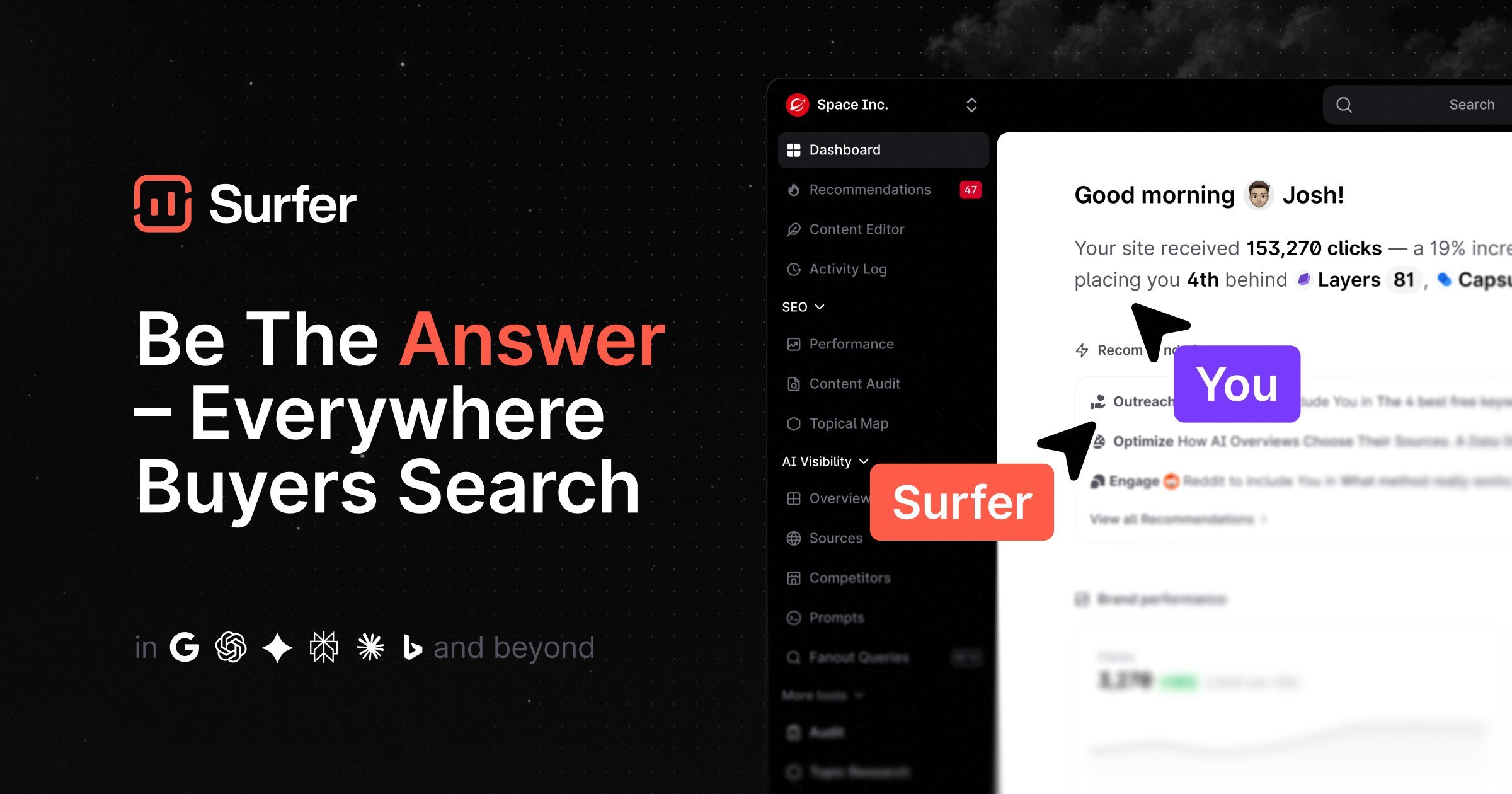 Surfer homepage