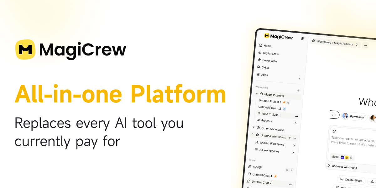 MagiCrew homepage