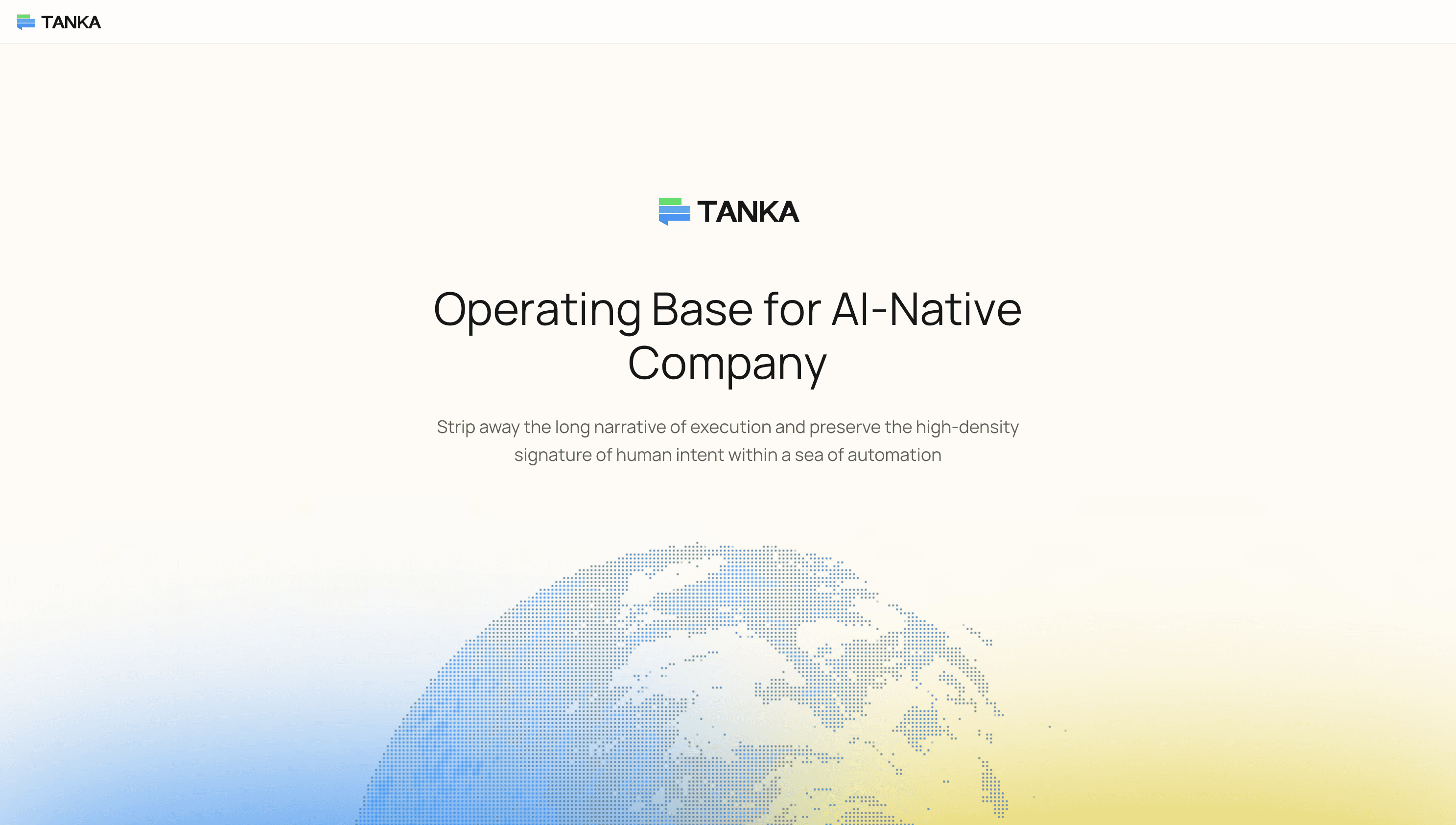 Tanka AI homepage