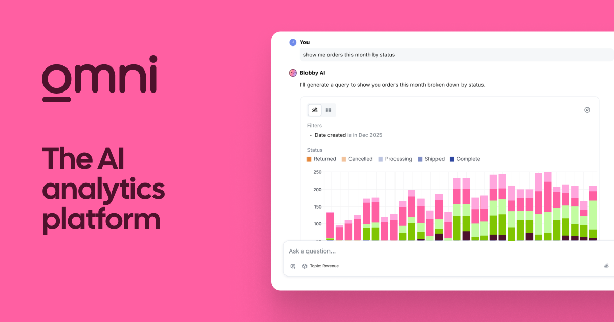 Omni Analytics homepage