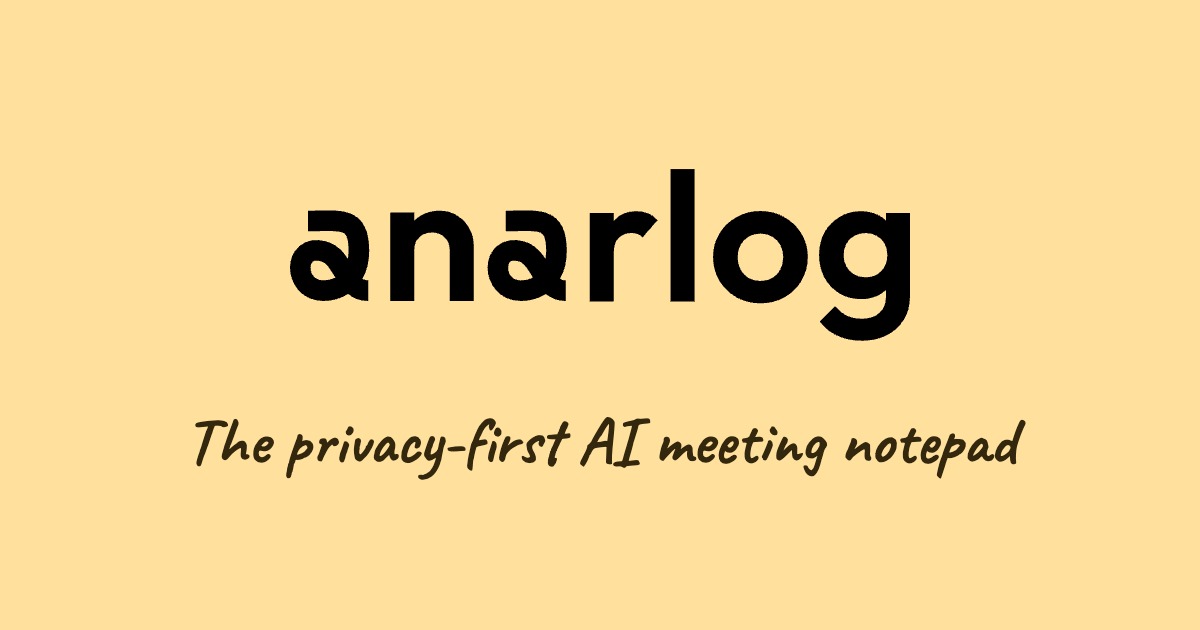 Anarlog homepage