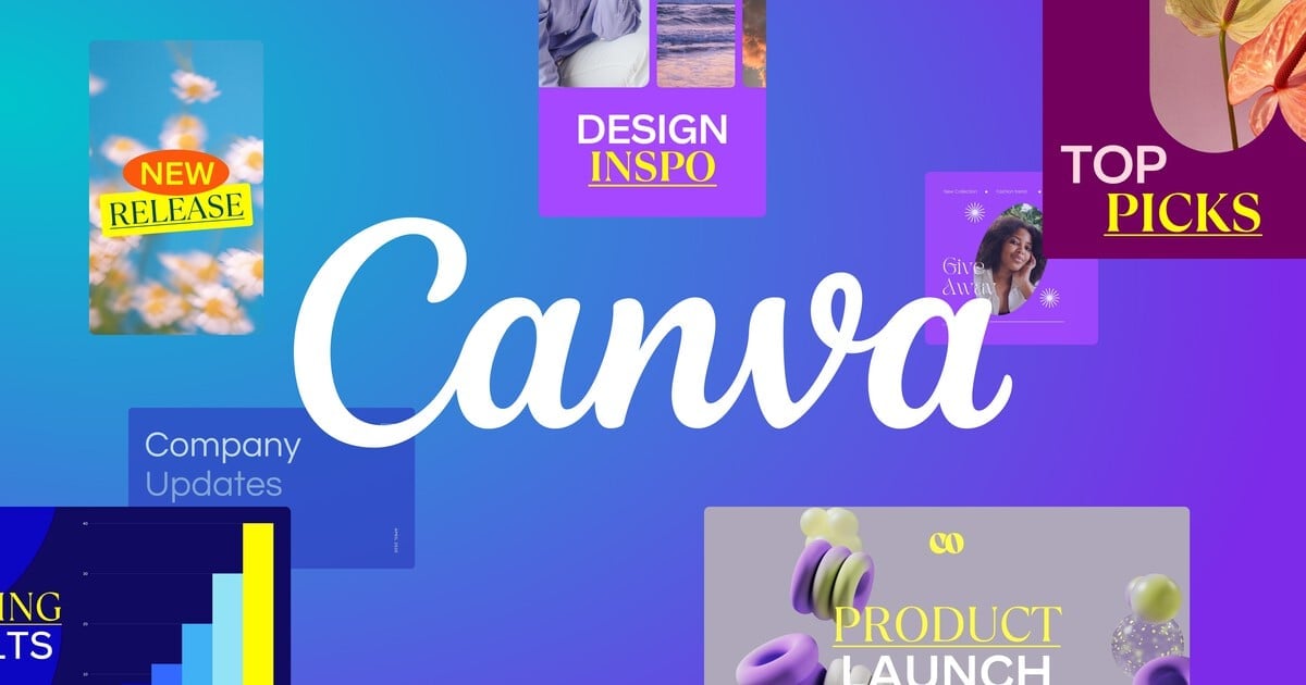 Canva homepage