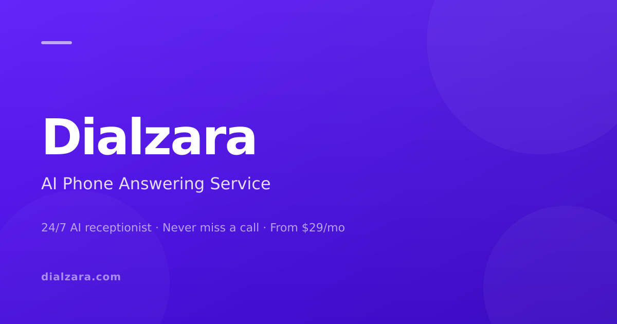 DialZara homepage