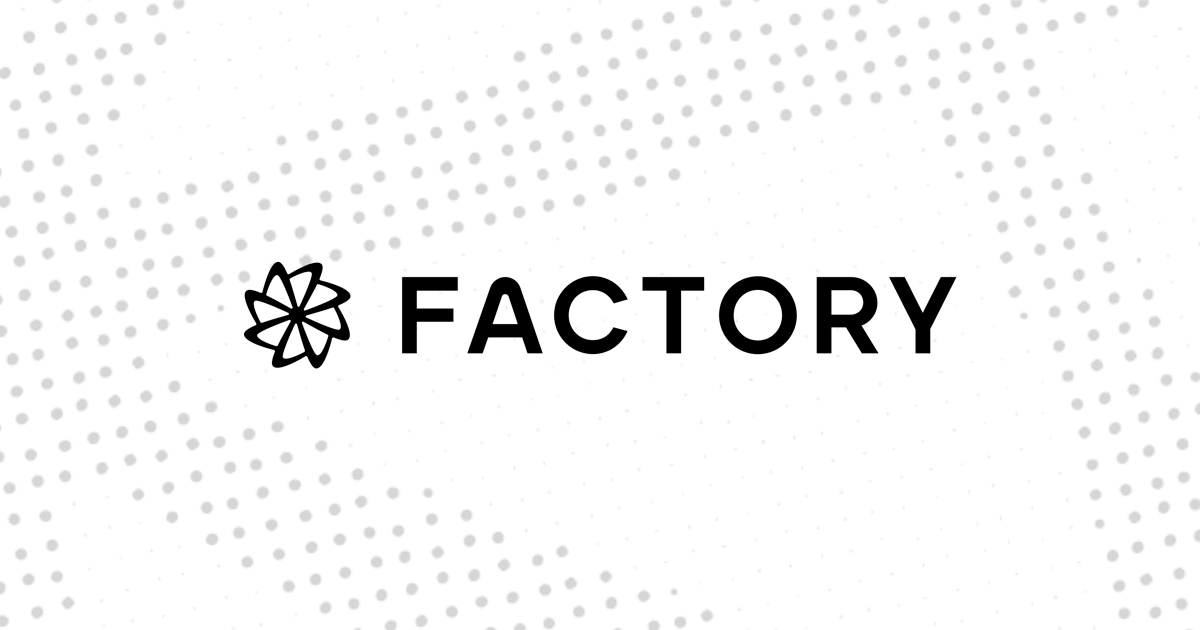 Factory AI homepage