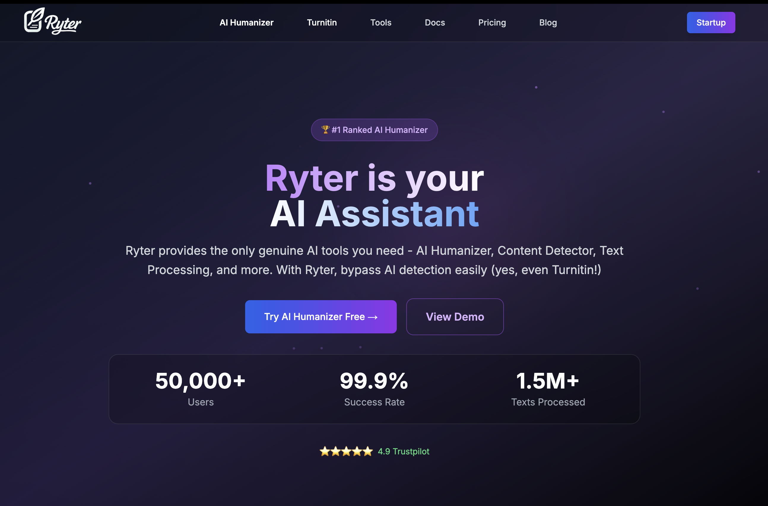 Ryter Pro homepage