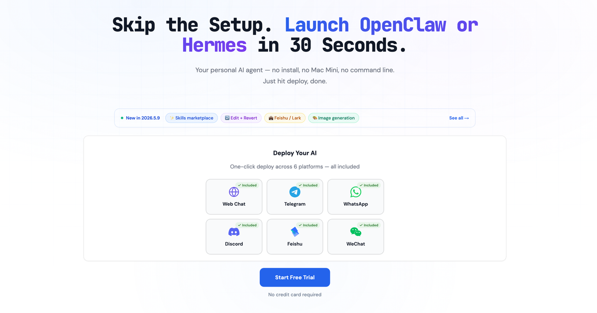 OpenClaw Launch homepage