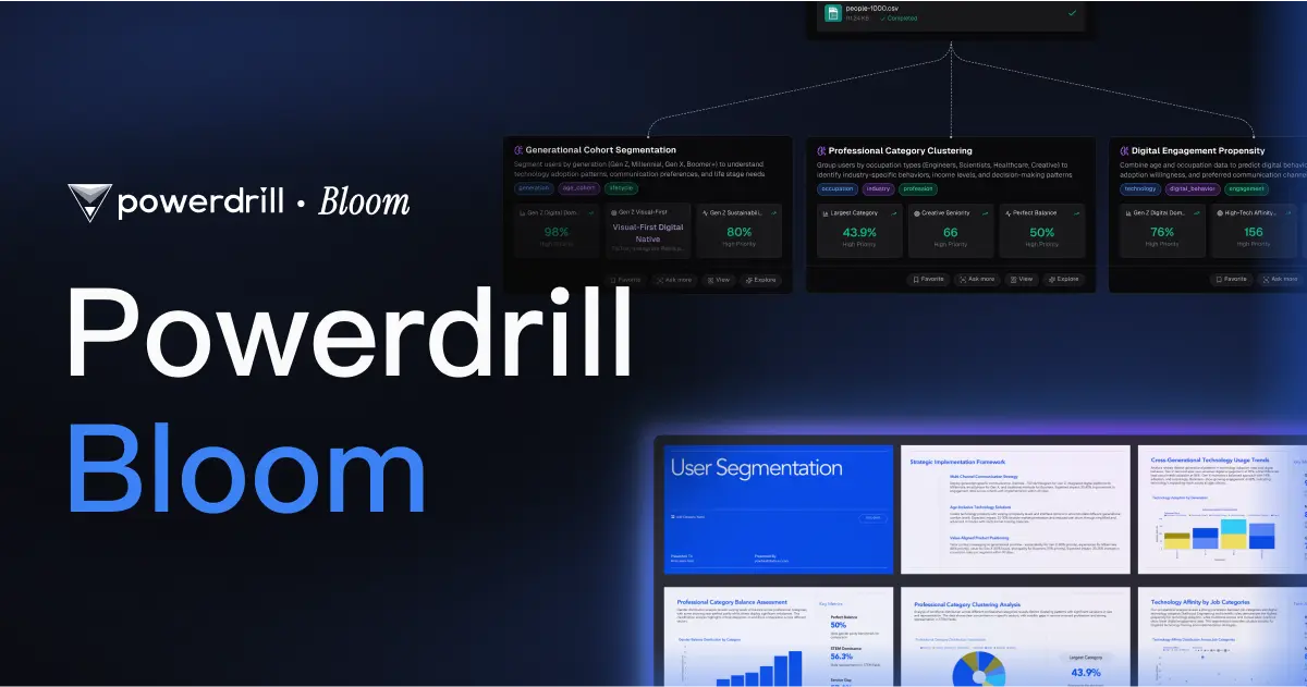 Powerdrill Bloom homepage