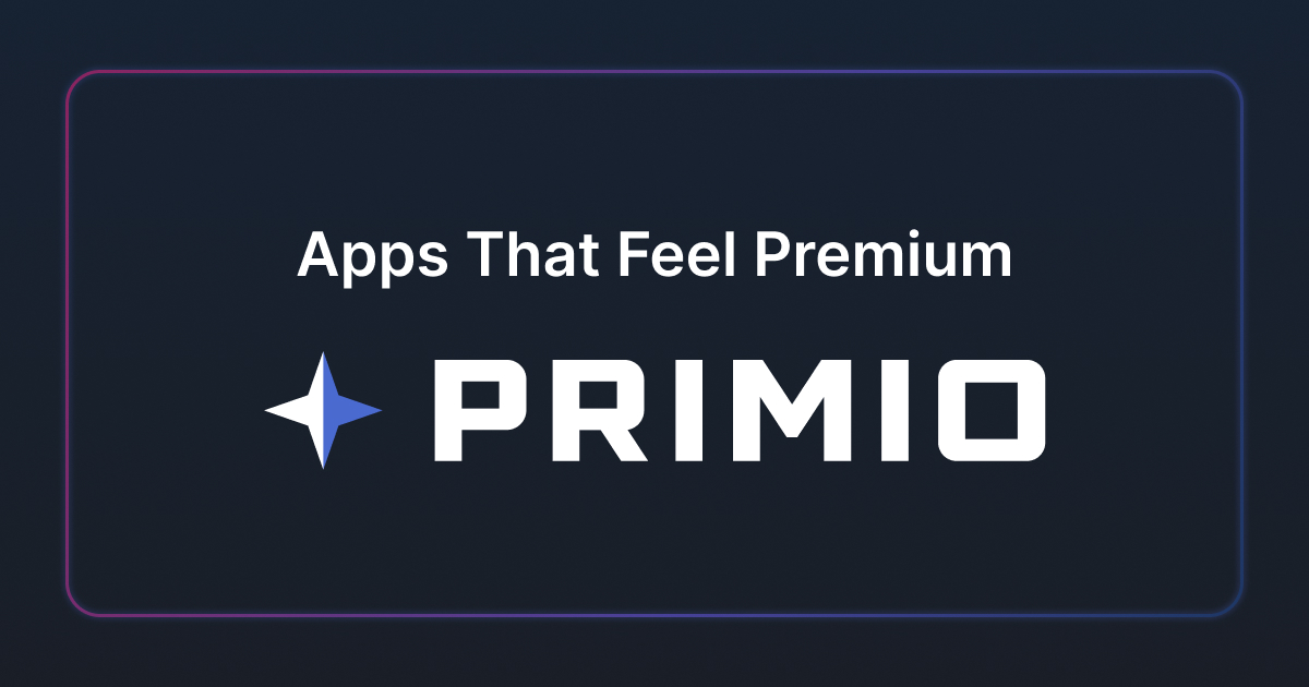 Primio homepage