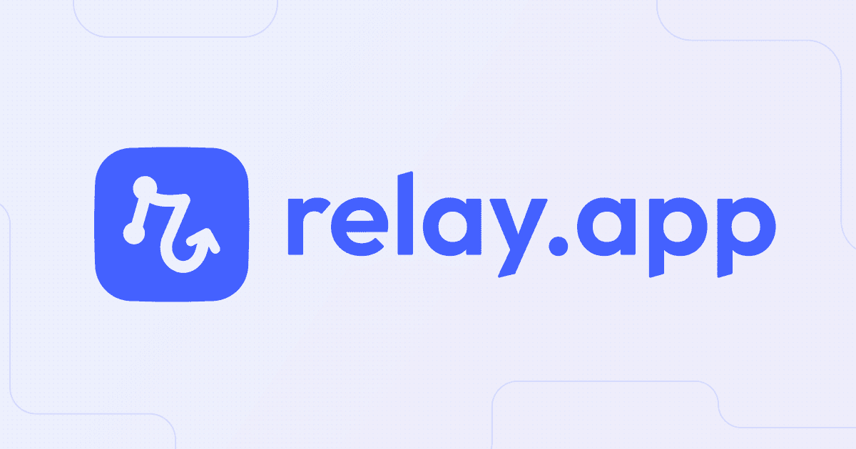 Relay.app homepage