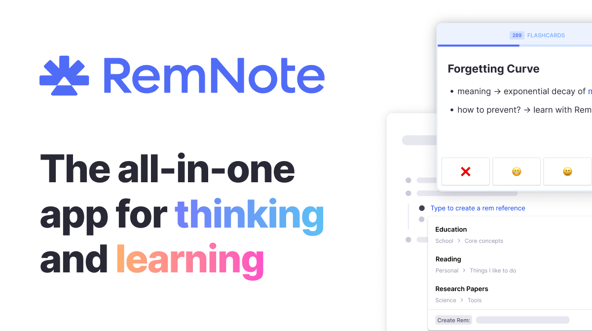 RemNote homepage