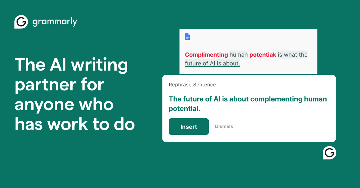Grammarly homepage
