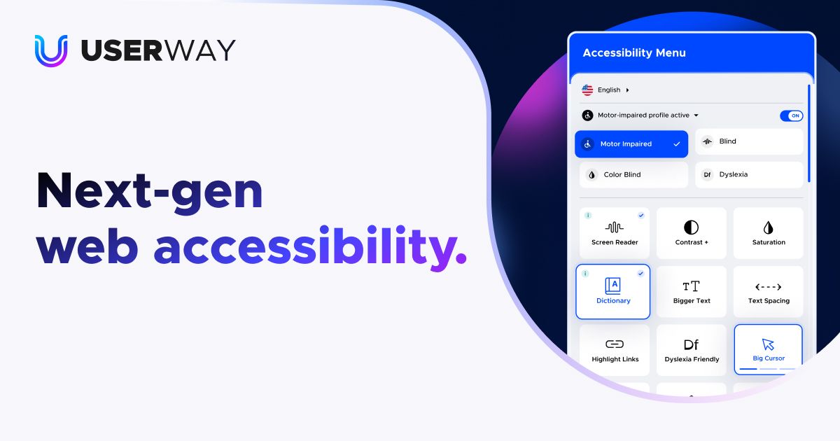 Userway homepage