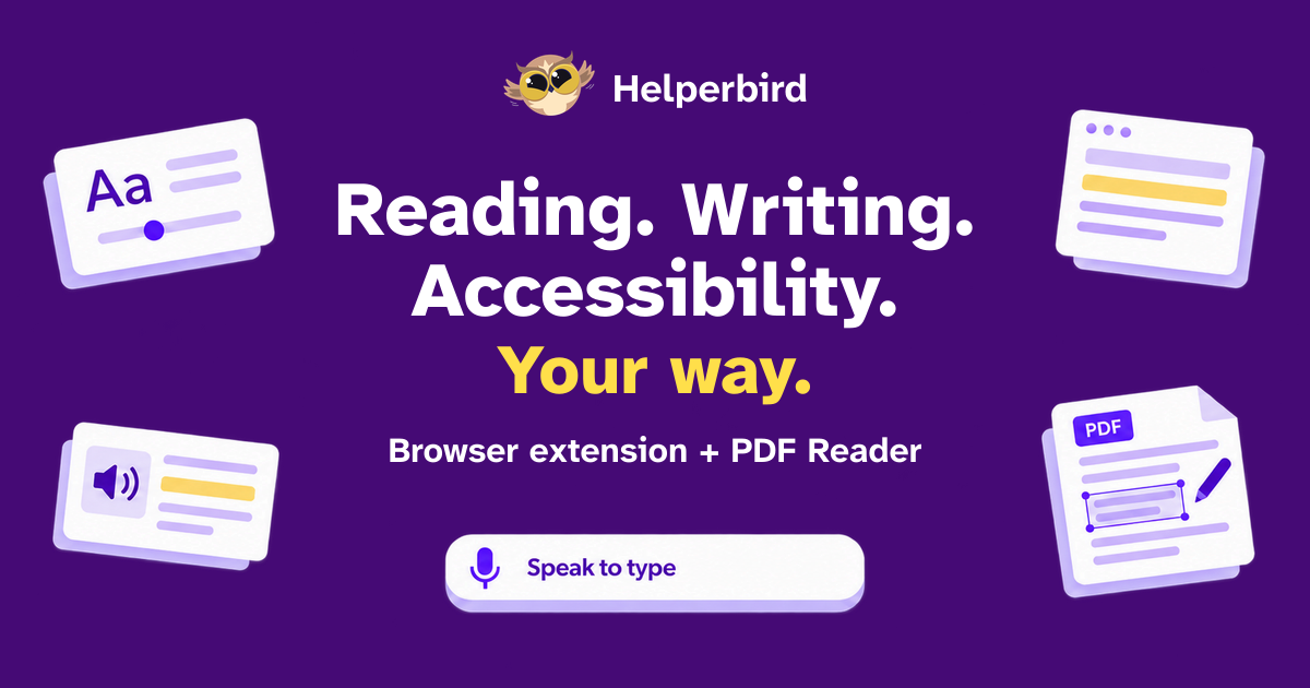 Helperbird homepage