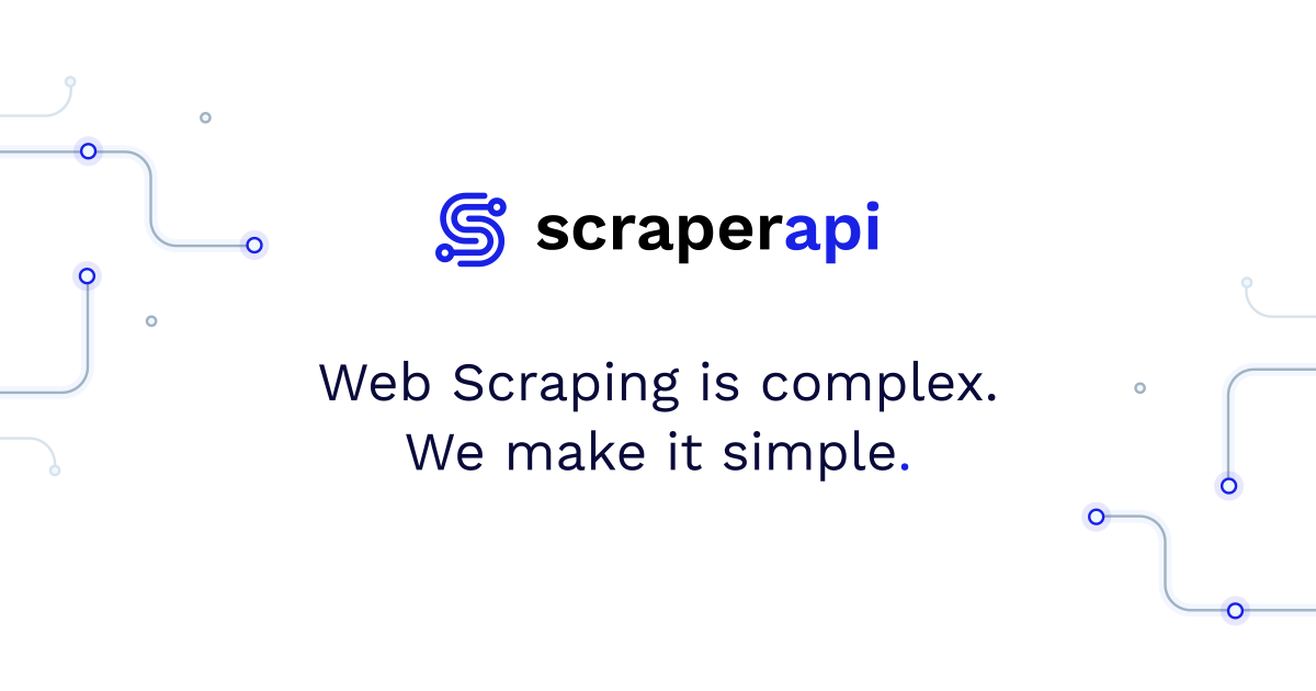 ScraperAPI homepage