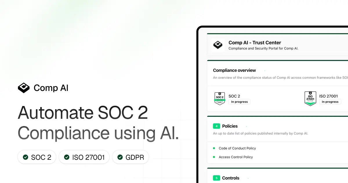 Comp AI homepage