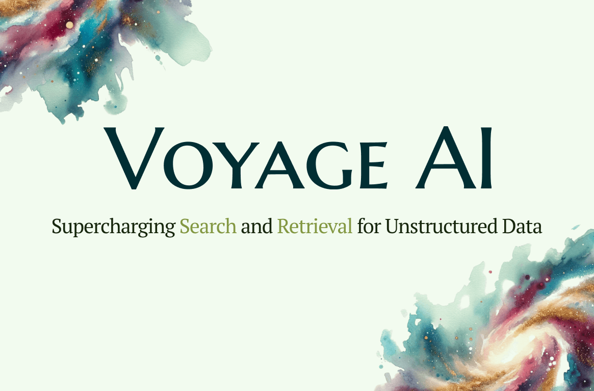 Voyage AI homepage